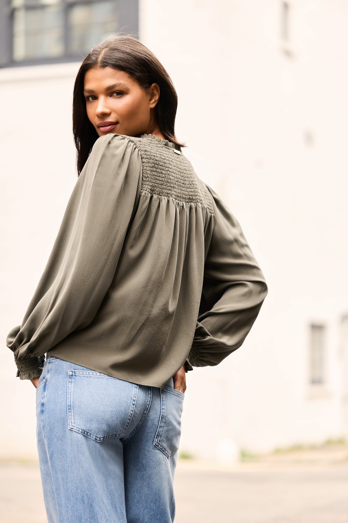 Westbourne Smocked Detail Blouse