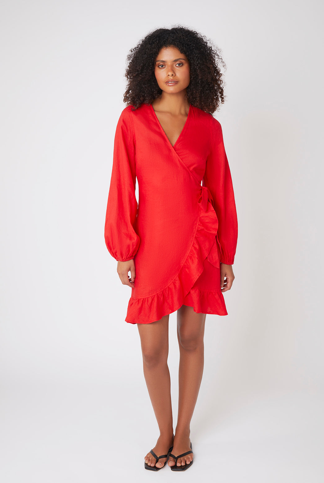 red wrap mini dress Amalfi – Heidi Klein Color:F76 fun vibe nolan sims pretty breezy dress ⭐️ SOLD ⭐️ 1960s