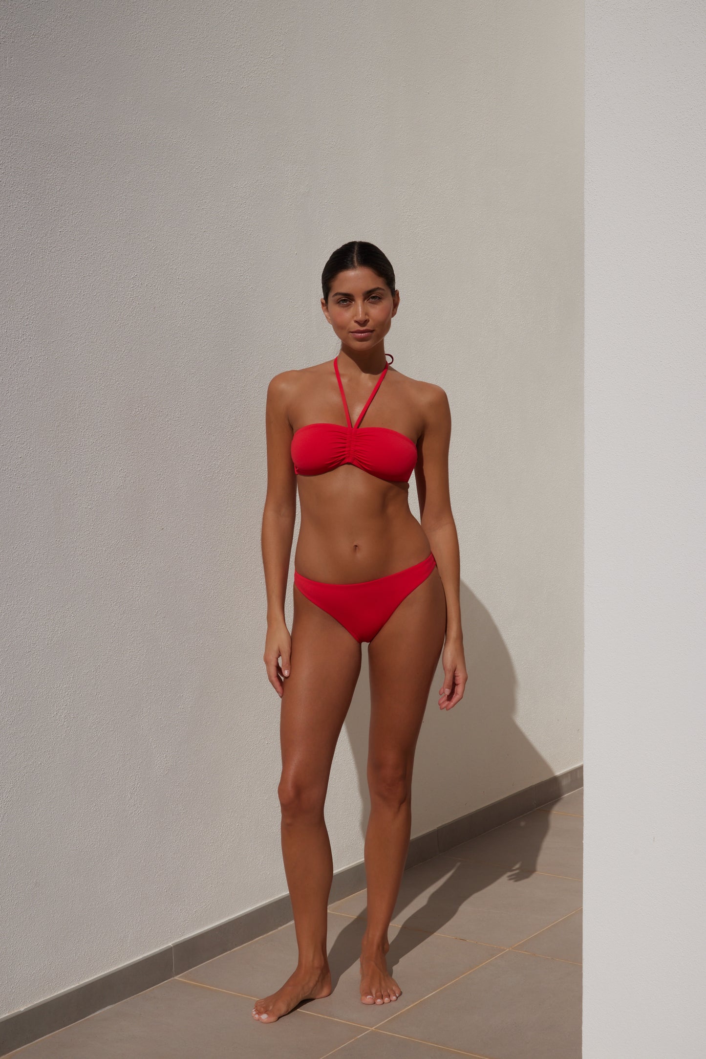 Watermelon Red Bandeau Top