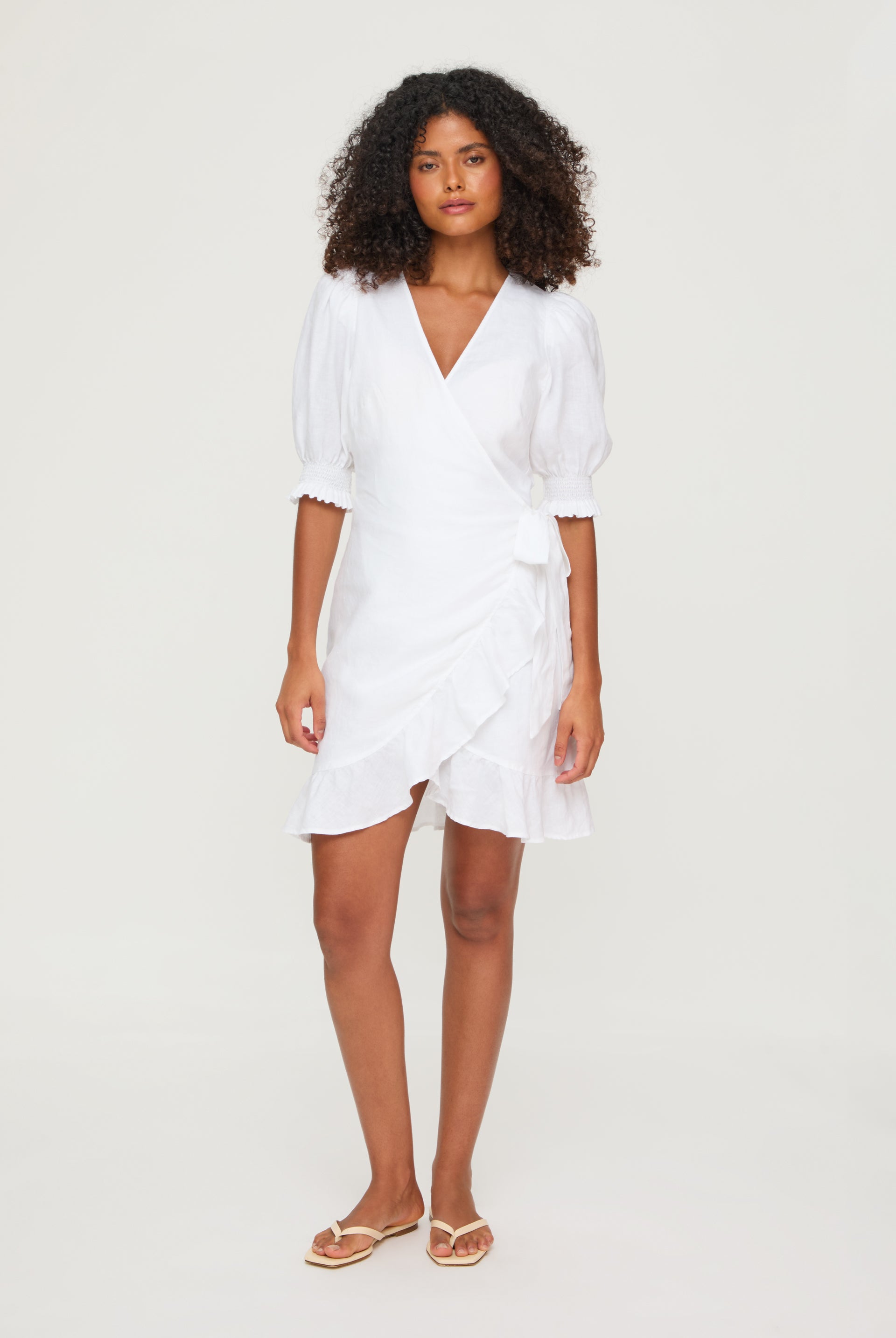 White Bay Mini Wrap Dress – Heidi Klein White Bay Mini Wrap Dress – Heidi Klein