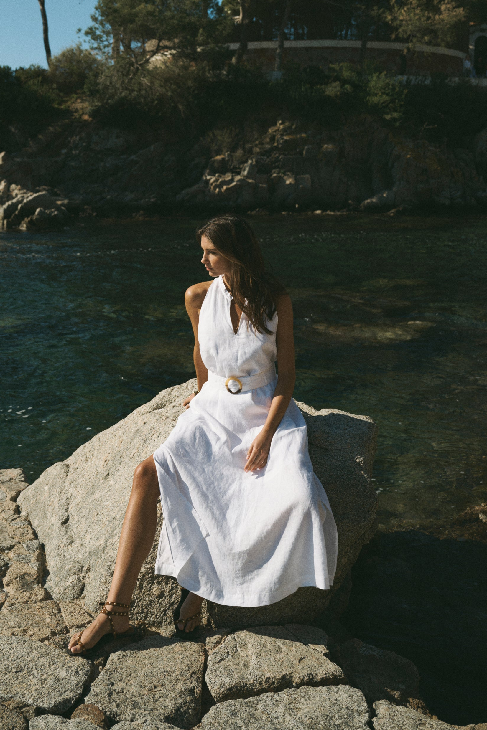 White Bay Sleeveless Midi Dress – Heidi Klein