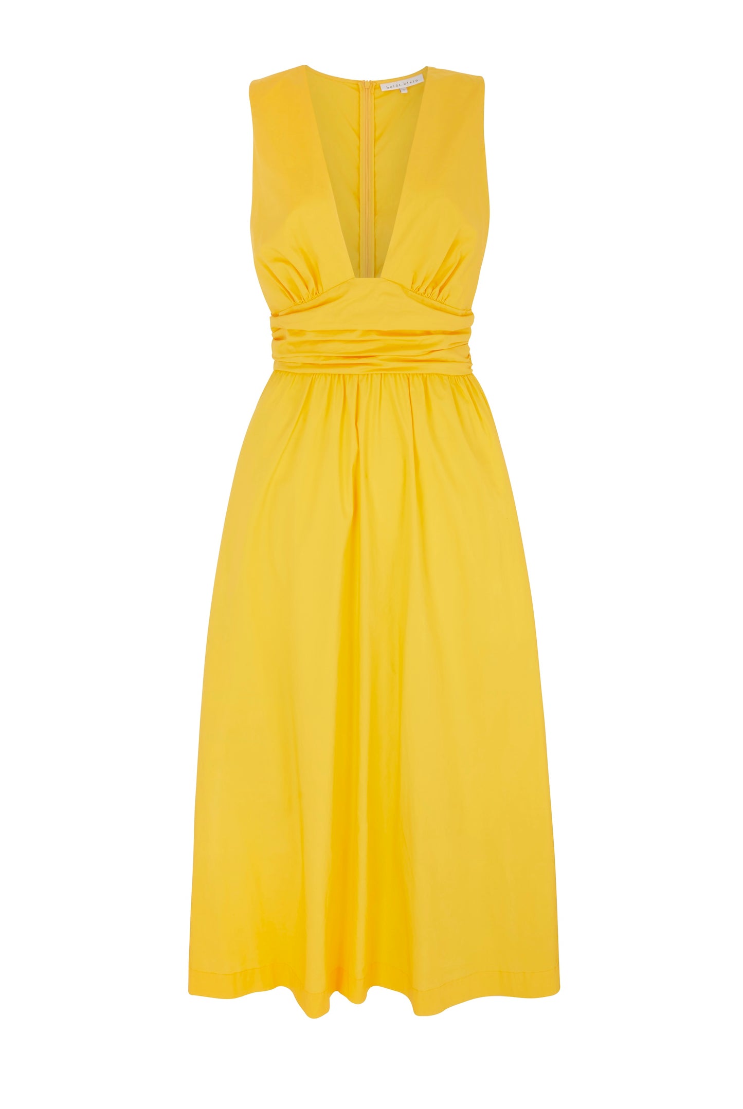 Mimosa Plunge Midi Dress
