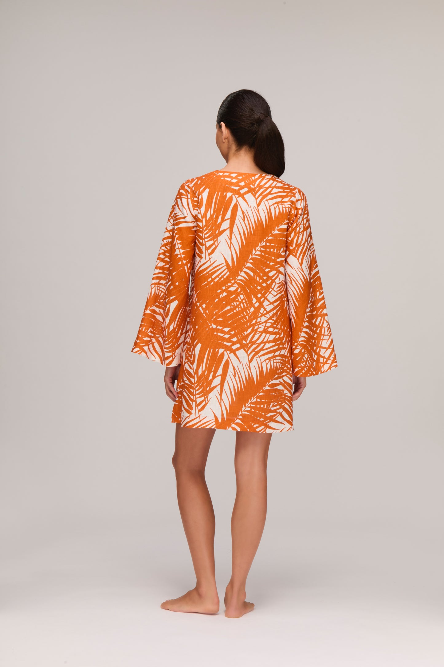 Marrakesh Palm Mini Beach Kaftan