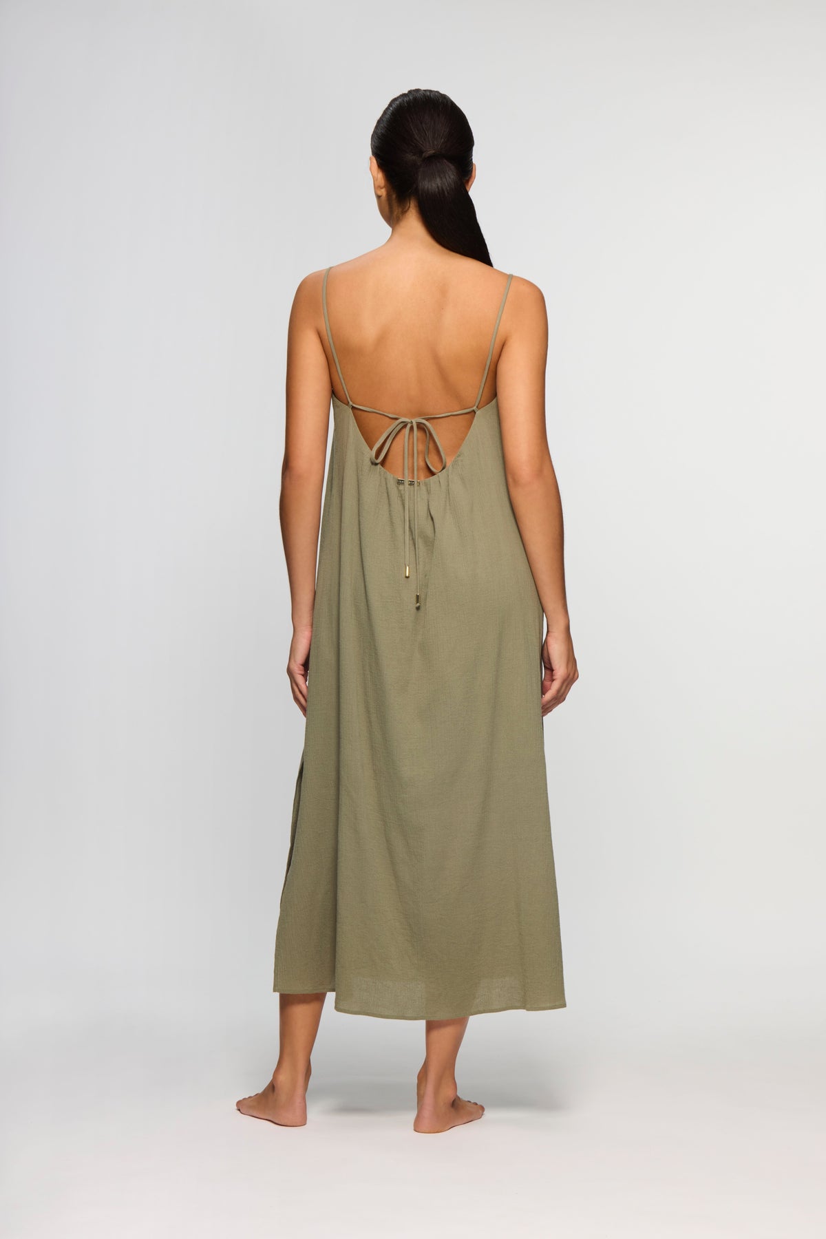 Olive Green Midi Dress