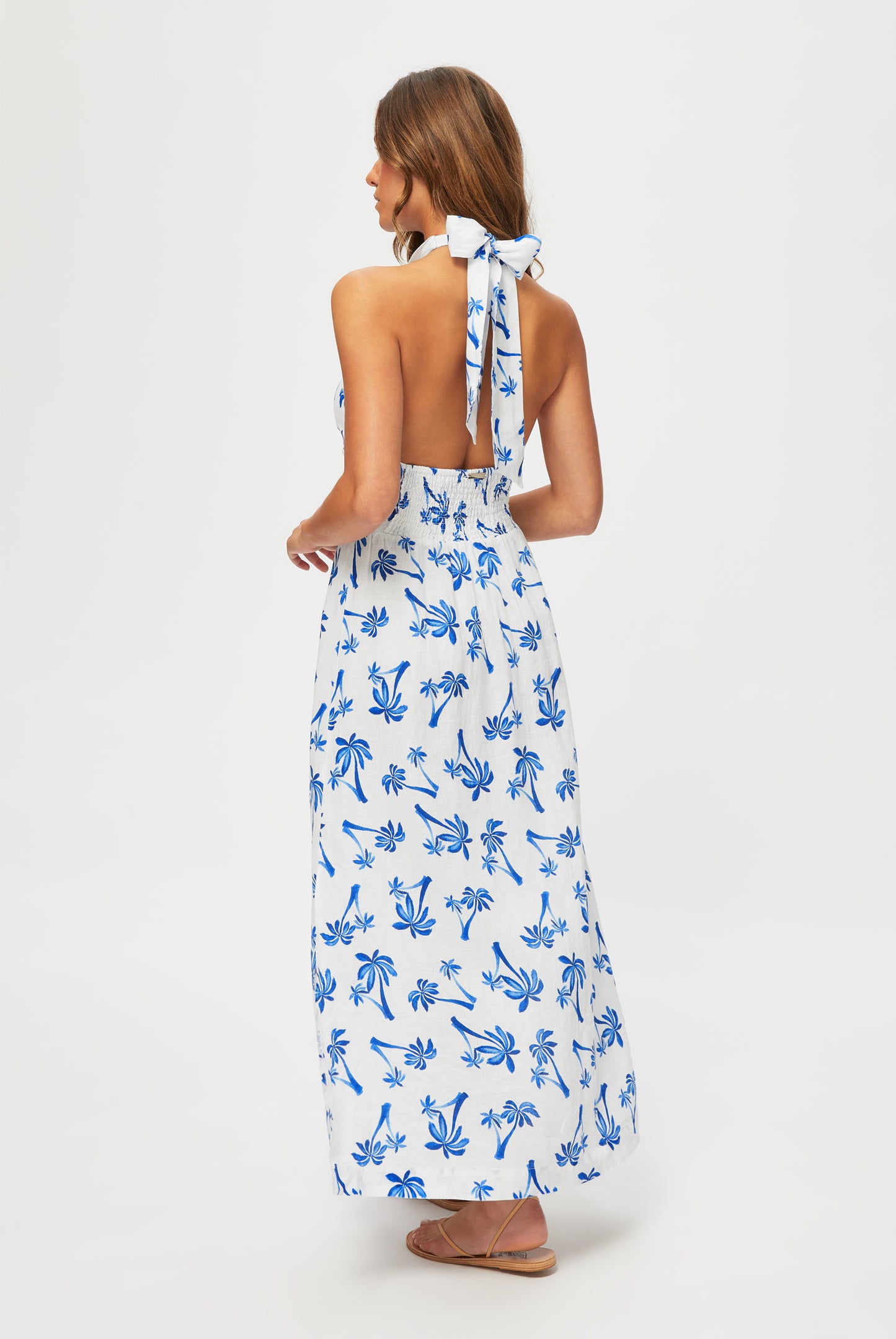 Palm Beach Halterneck Maxi Dress