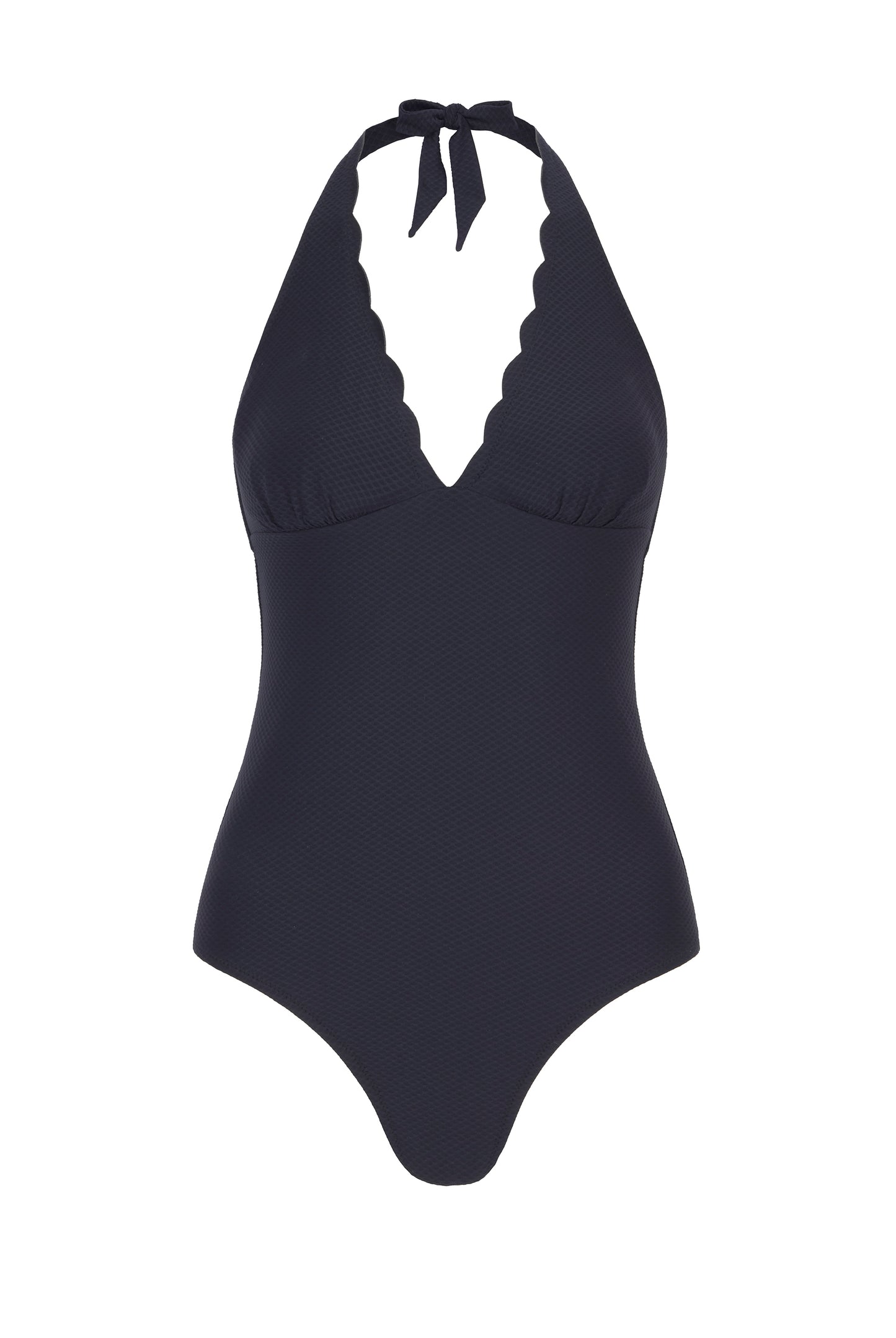 Perissa Scallop Halterneck Swimsuit
