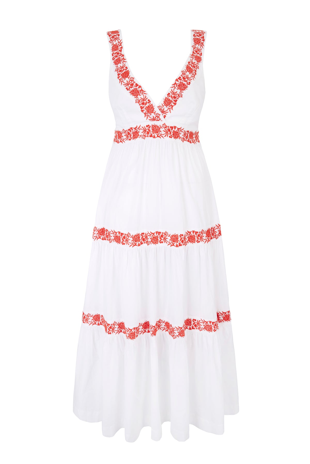 Petalia Embroidered Maxi Dress
