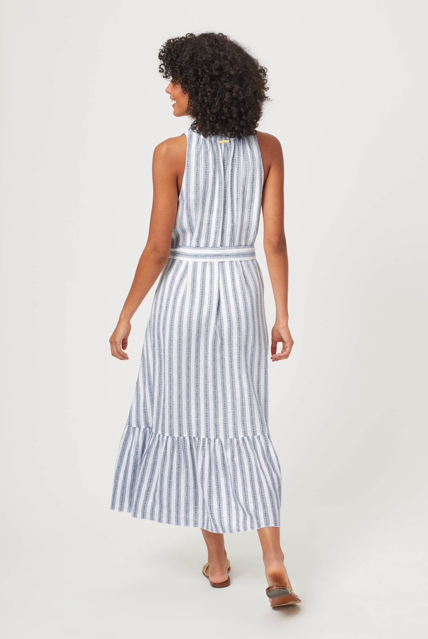 Vestido midi con volantes de Cerdeña