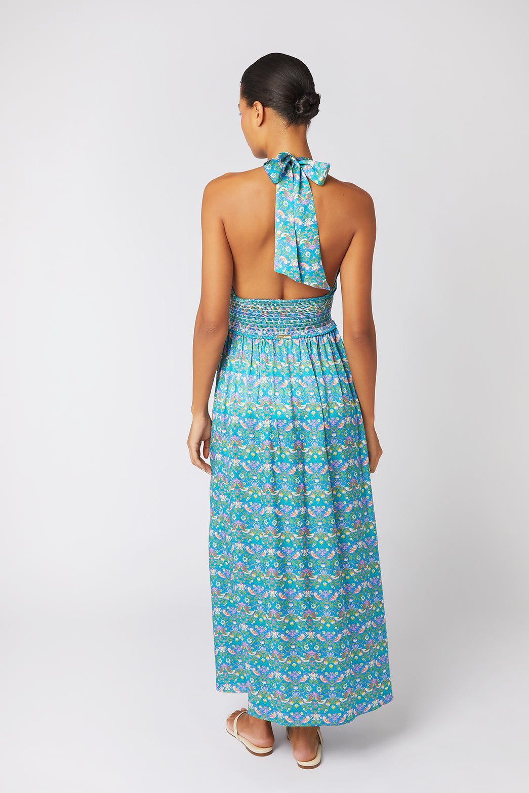 Strawberry Thief Halterneck Maxi Dress - Made With Liberty Fabric