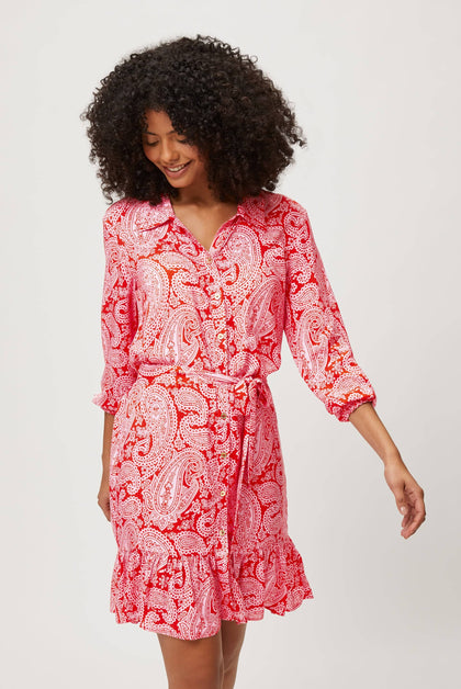 Heidi Klein - UK Store - Tangier Mini Ruffle Shirt Dress