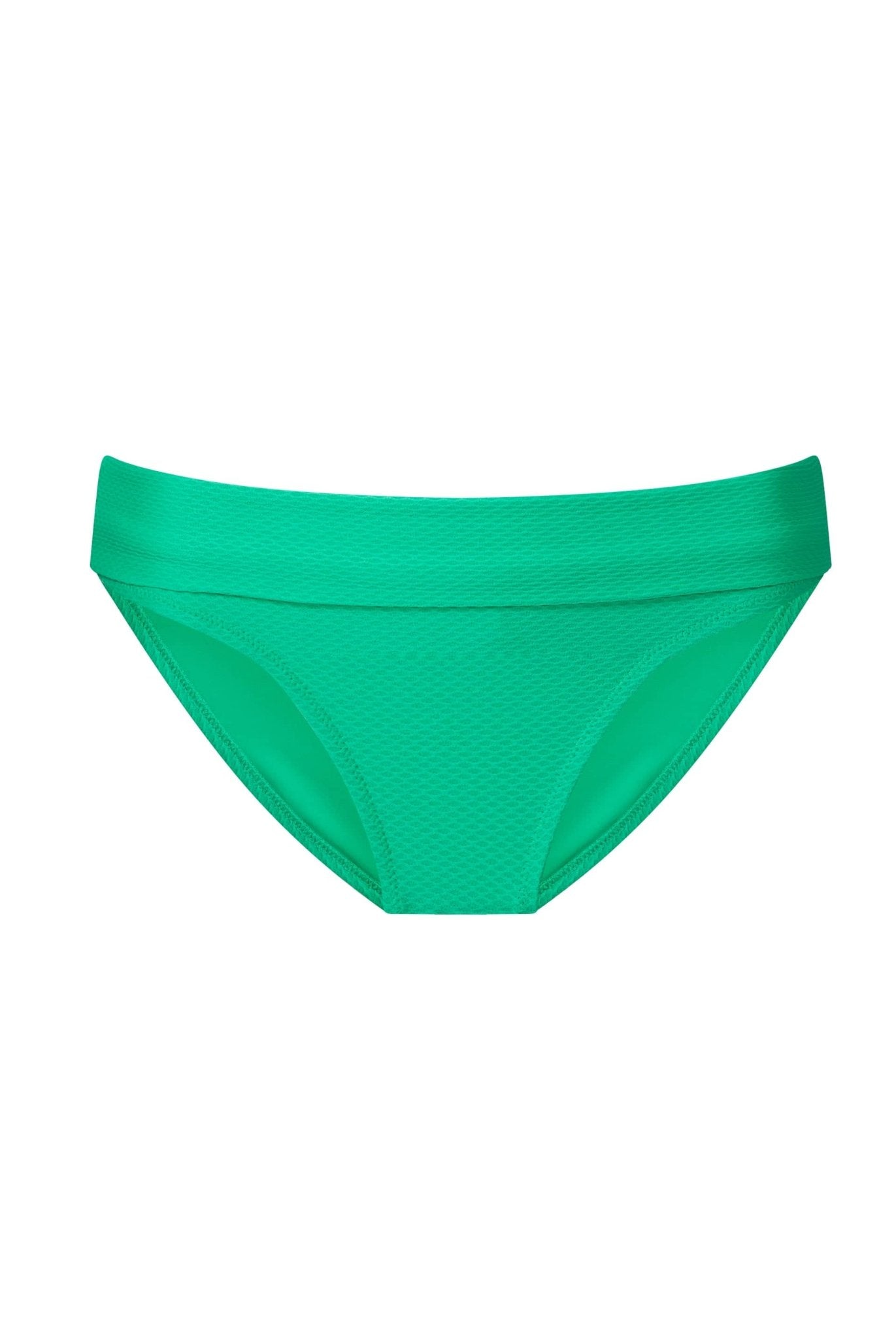 Core Fold Over Bikini Bottom in Jade - Heidi Klein - UK Store