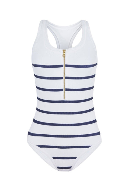 Heidi Klein - UK Store - Nautical Stripe Racerback Swimsuit