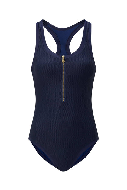 Heidi Klein - UK Store - Navy Racerback Swimsuit