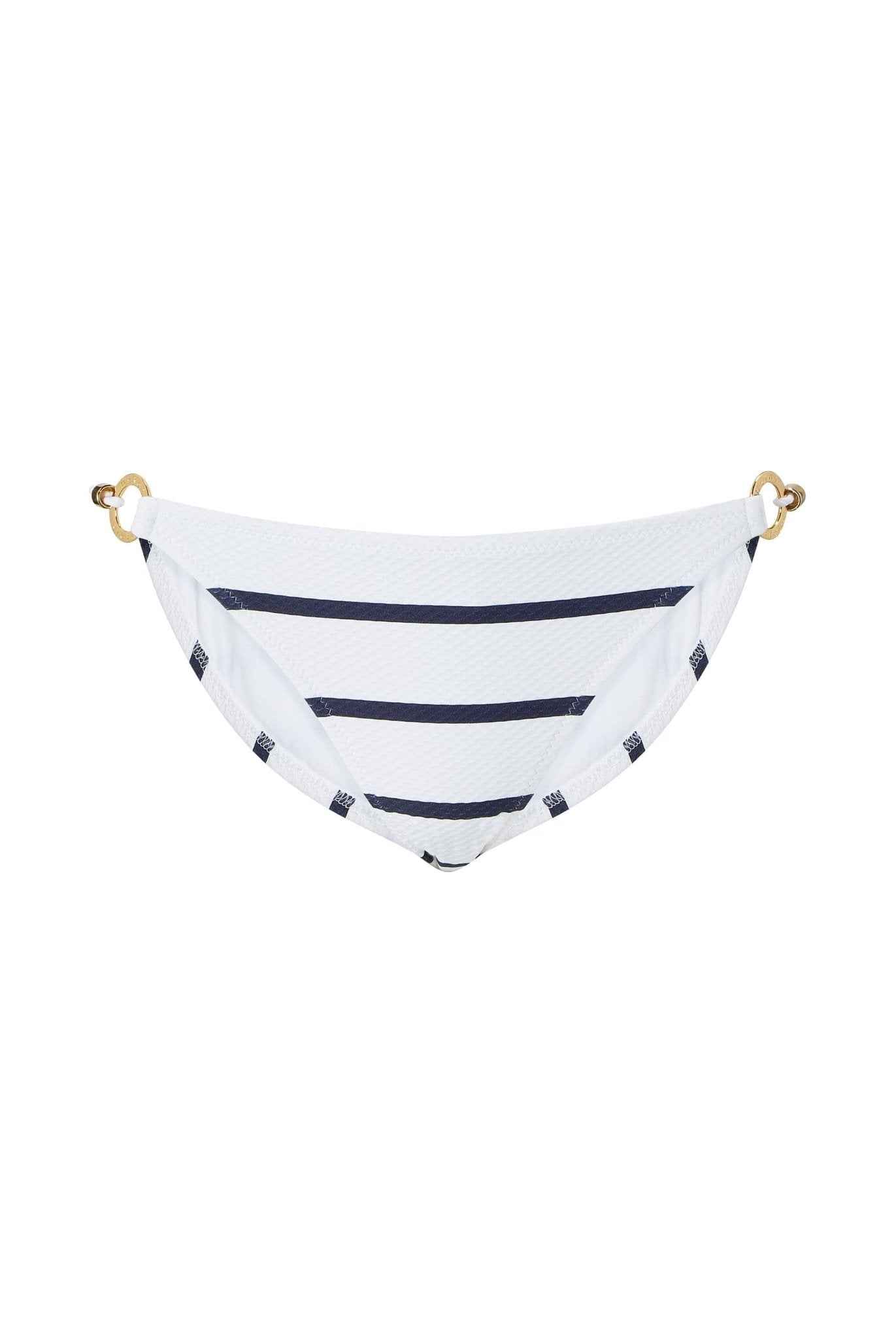 Core Ring Triangle Bikini Bottom in Nautical Stripe - Heidi Klein - UK Store