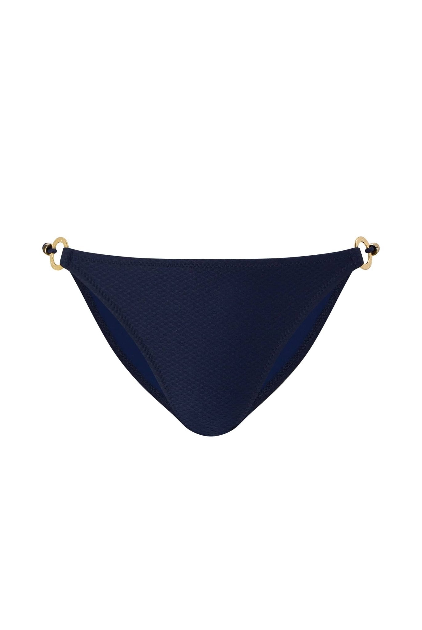 Core Ring Triangle Bikini Bottom in Navy - Heidi Klein - UK Store