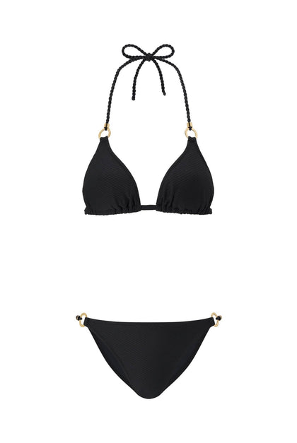 Heidi Klein - UK Store - Black Ring Triangle Bikini