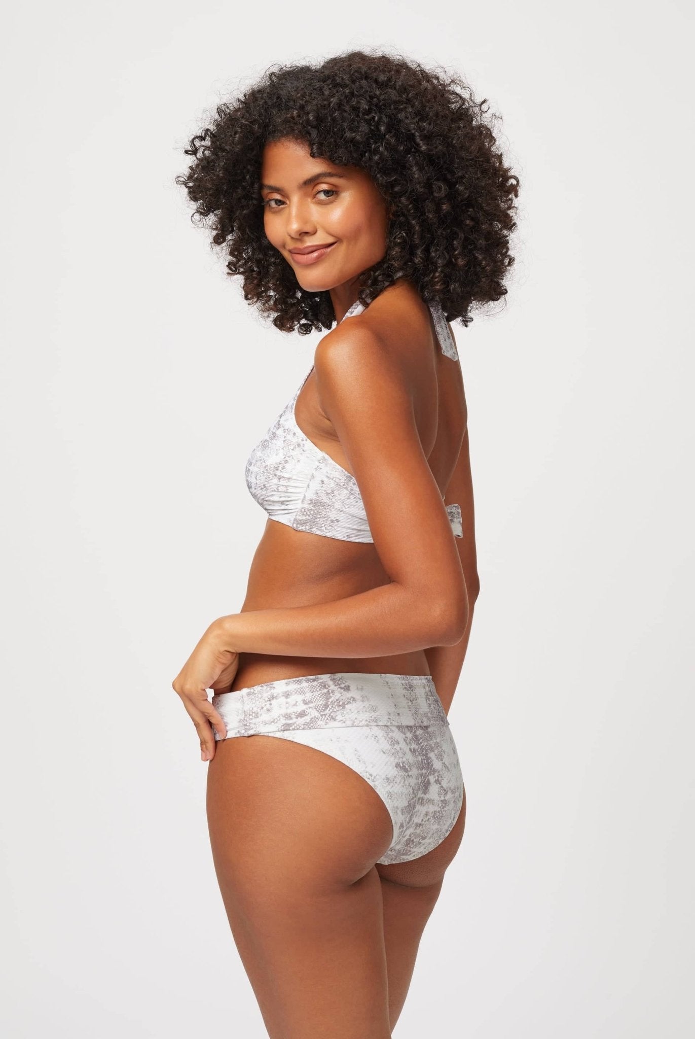 Core Snake Print Fold Over Bottom - Heidi Klein - UK Store