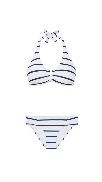 Heidi Klein - UK Store - Nautical Stripe U-Bar Halterneck Bikini