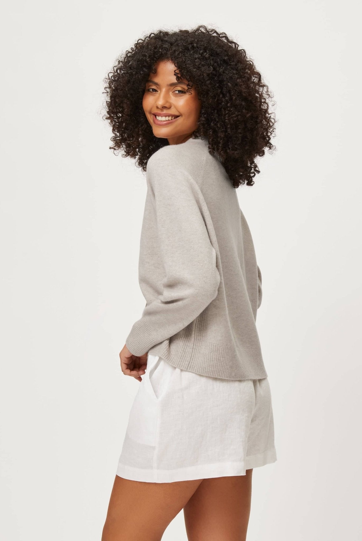 Santa Barbara Cardigan in Cream - Heidi Klein - UK Store