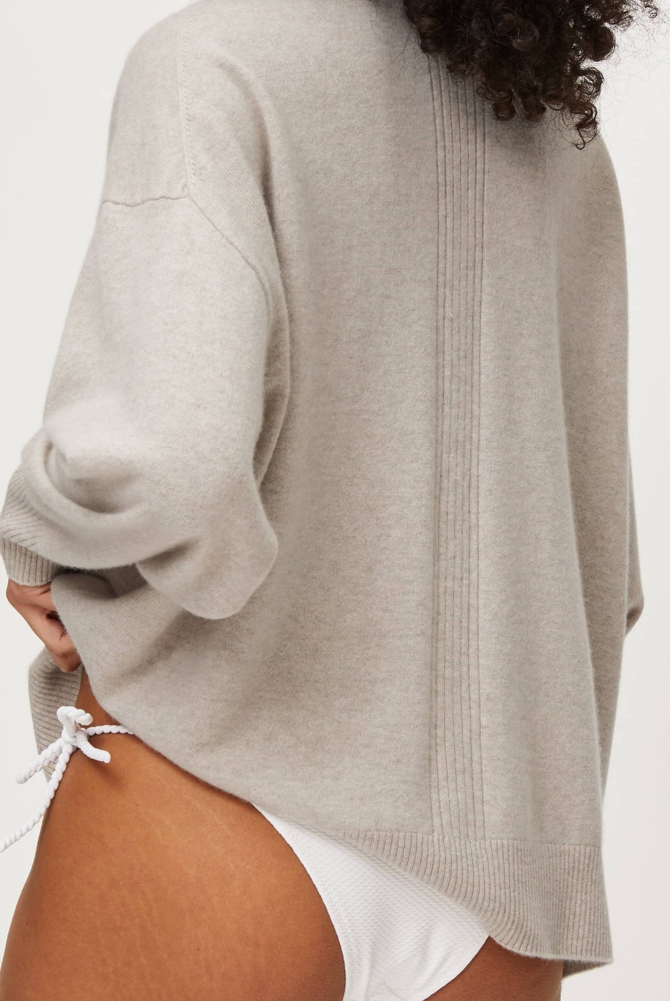 Santa Barbara Crew Jumper in Cream - Heidi Klein - UK Store