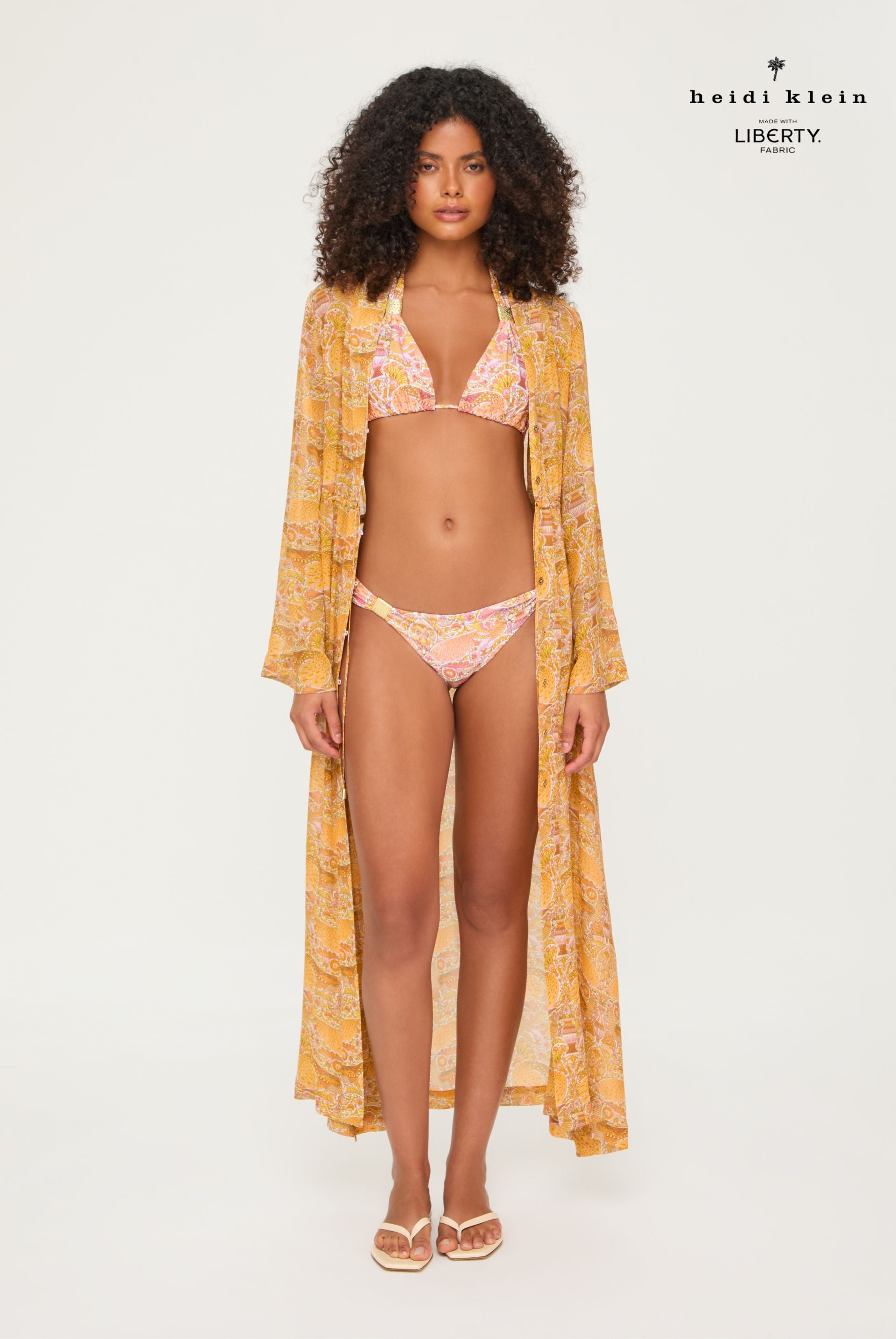 Oscars Palace Beach Kimono Made Liberty Fabric