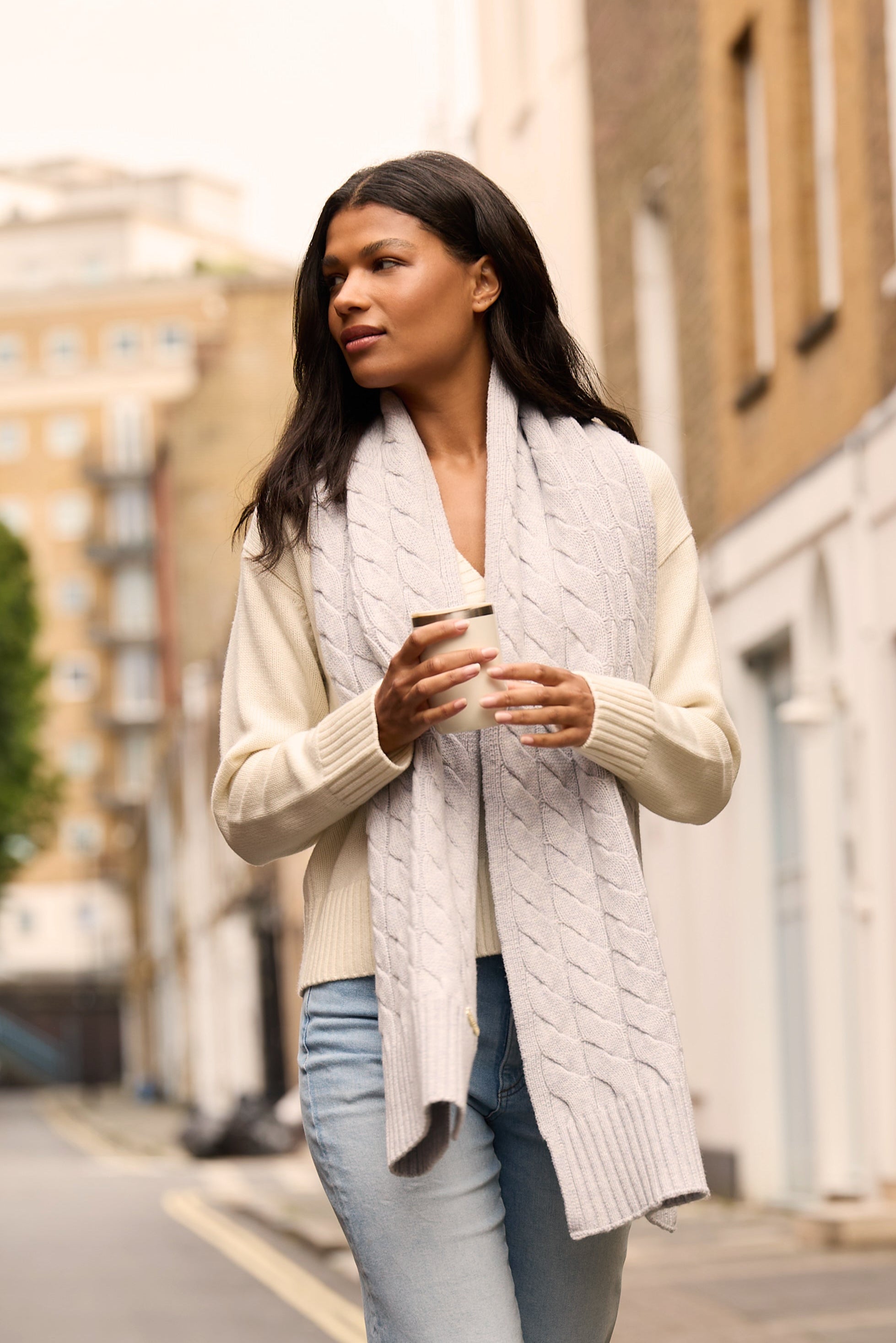 Cream Cortina V Neck Jumper – Heidi Klein