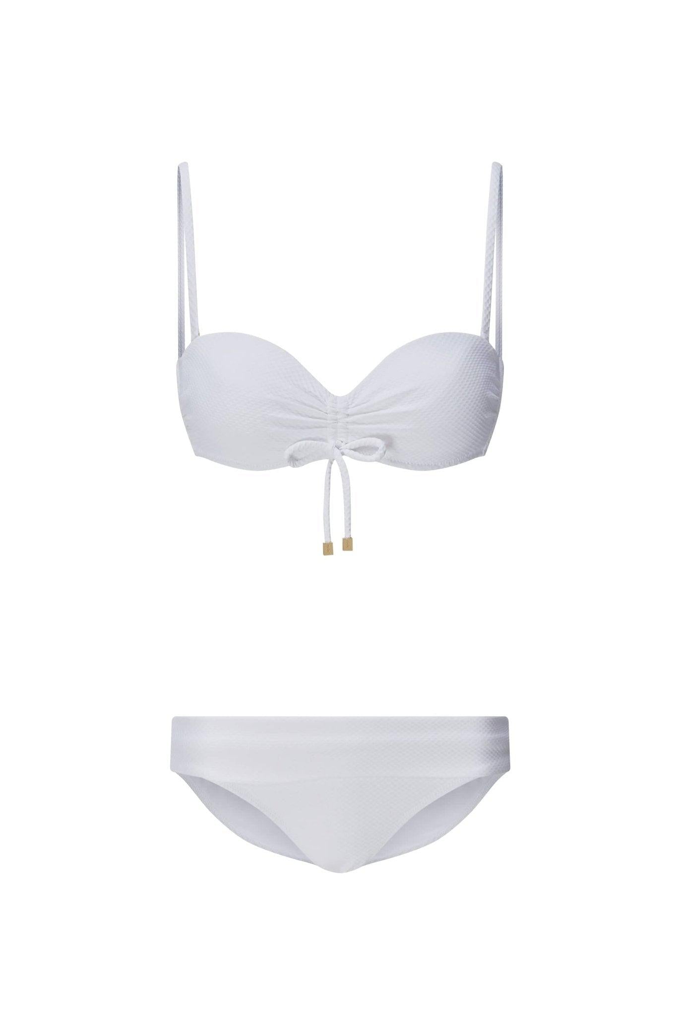White Bandeau Bikini
