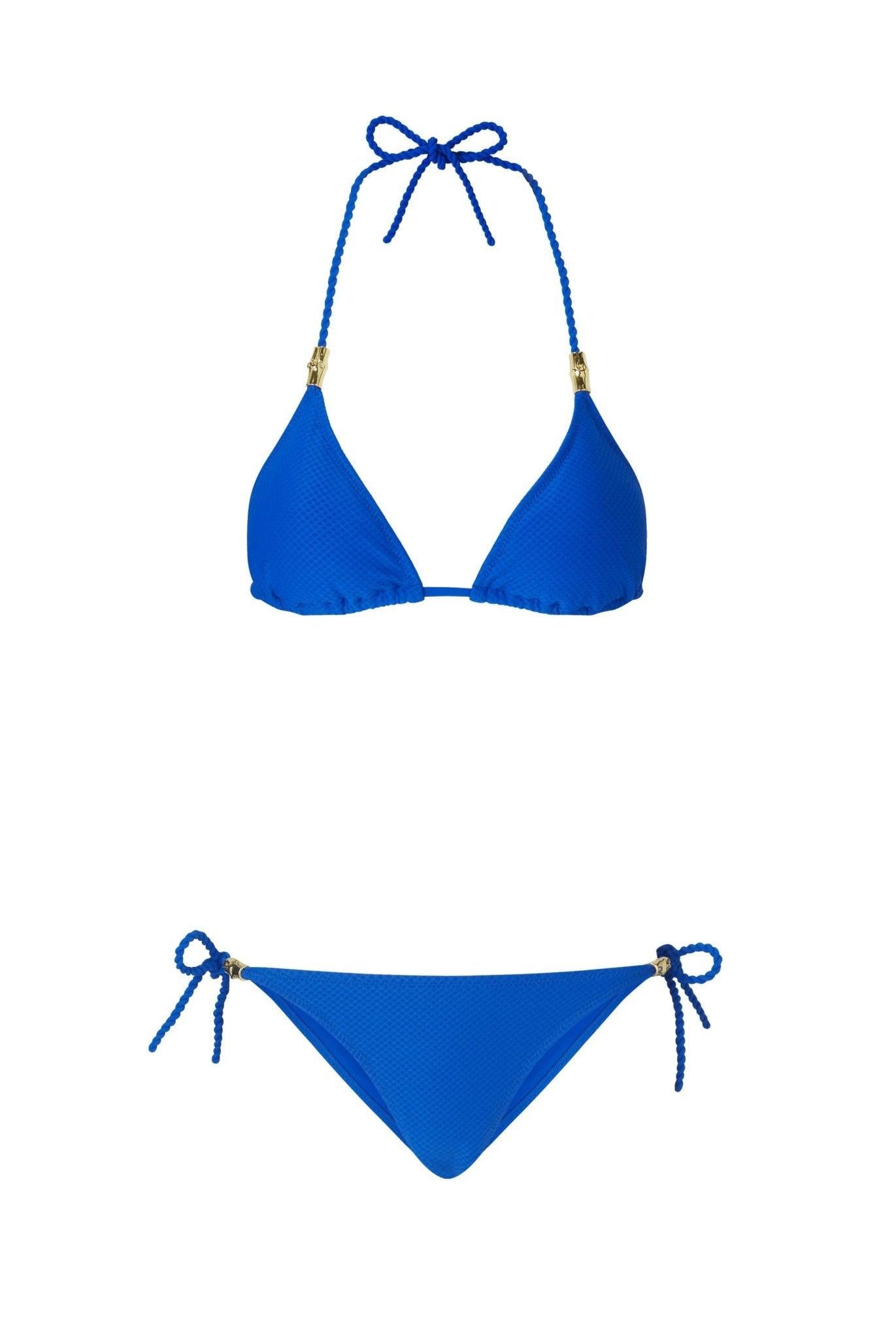 Electric Blue Triangle Bikini
