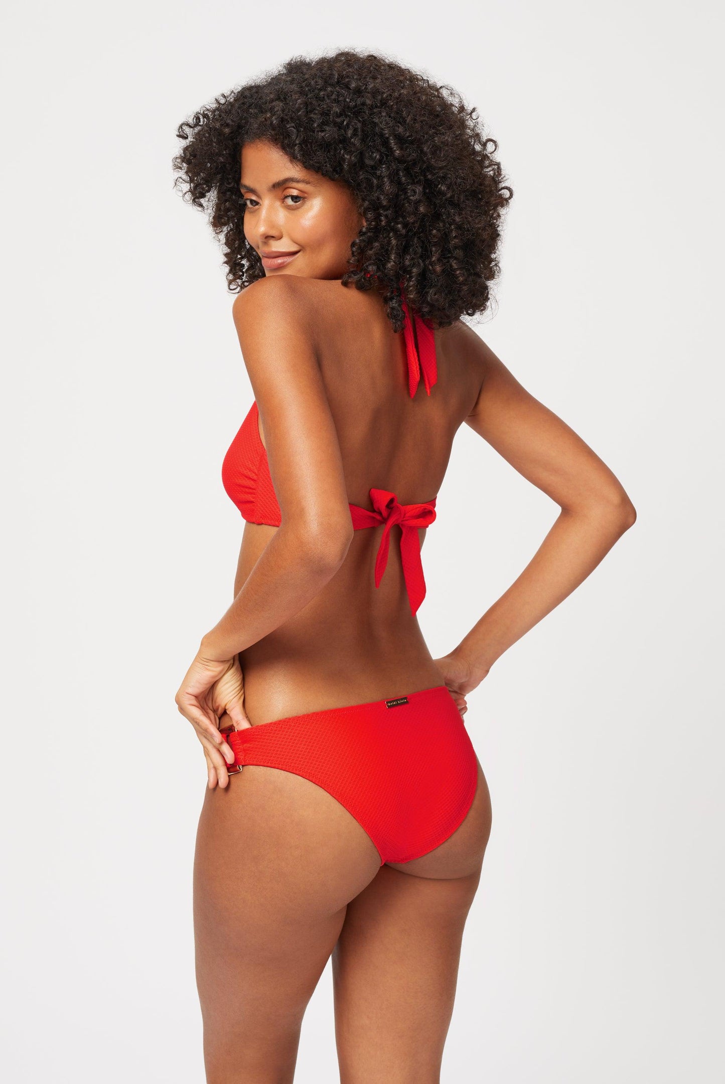 Red Rectangle Halterneck Bikini