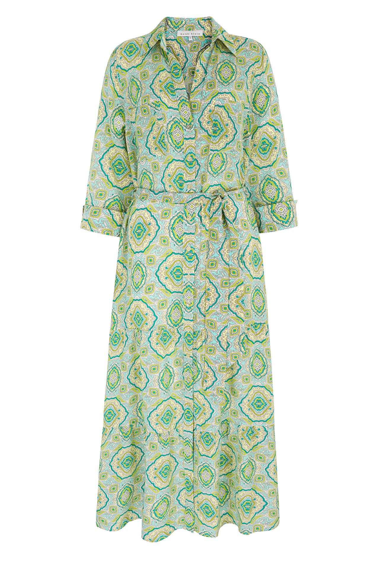 Hacienda Silk Shirt Dress