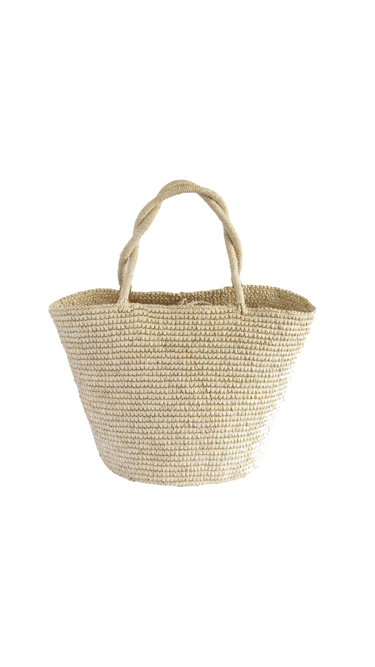 Sensi Studio Natural Baby Woven Straw Tote