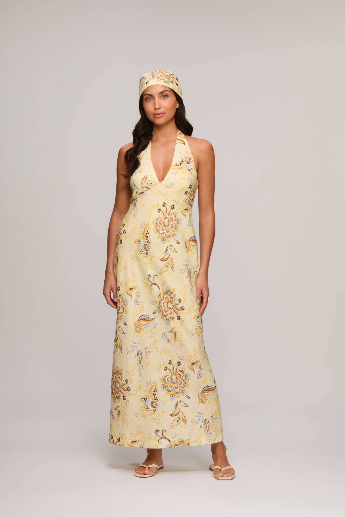 Asilah Halterneck Maxi Dress