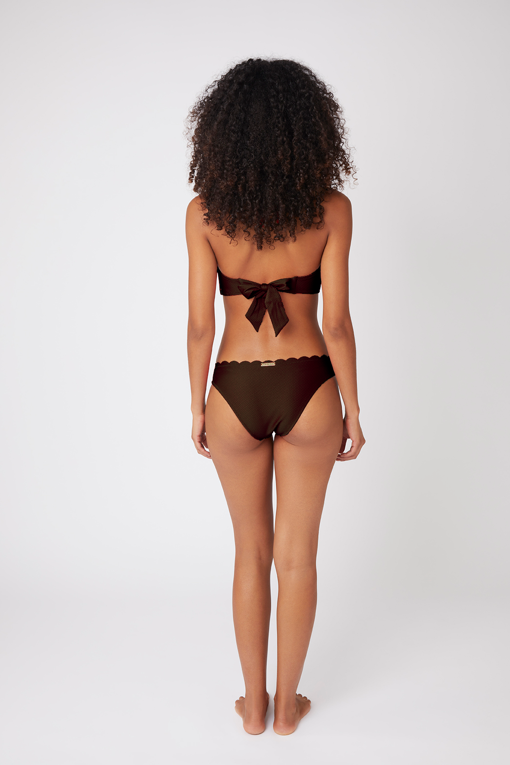 Brown Scallop Hipster Bottom