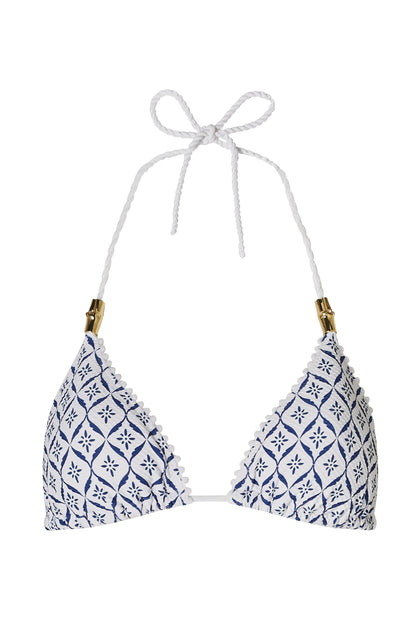 Heidi Klein - UK Store - Capri Pom Pom Triangle Bikini Top
