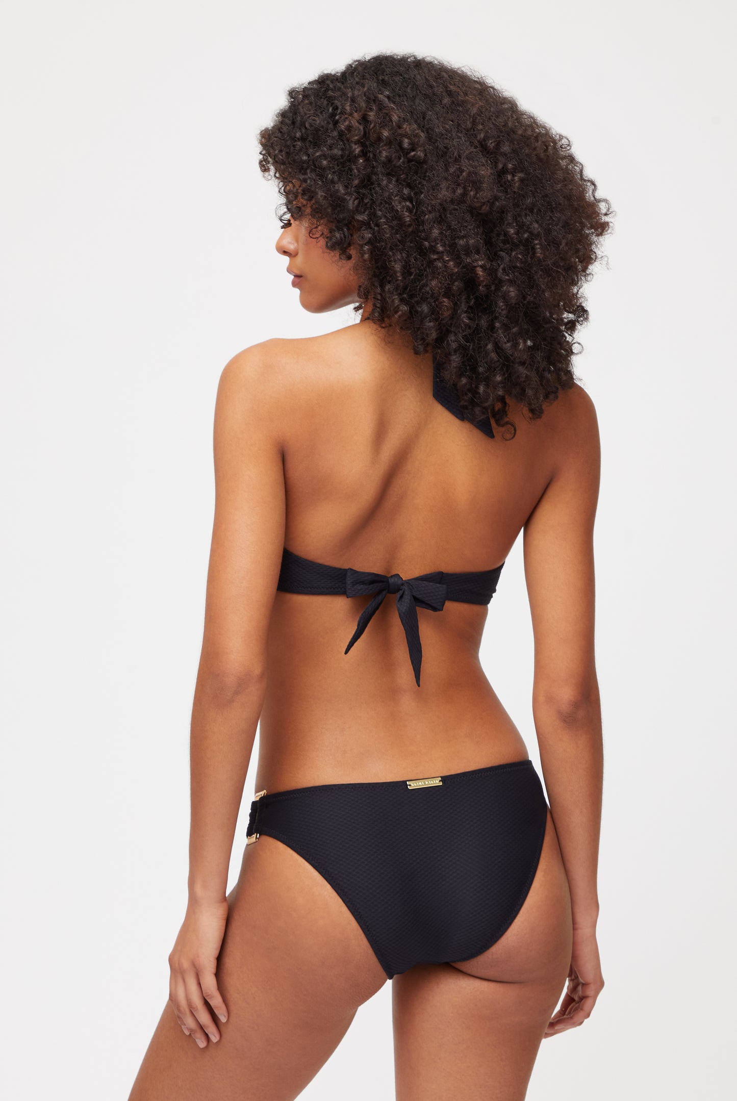 Black Rectangle Bikini Bottom