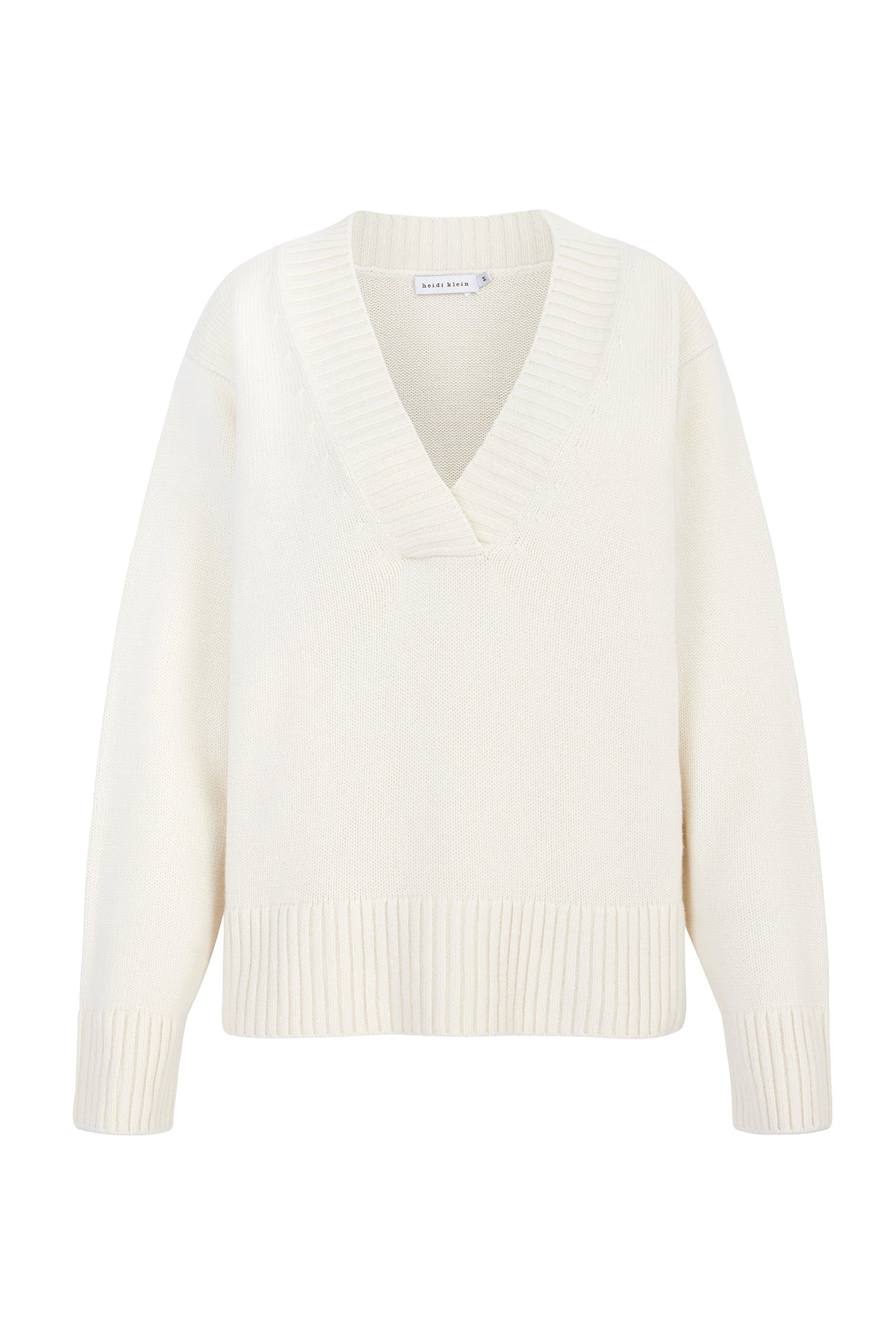 Cream Cortina V Neck Jumper – Heidi Klein