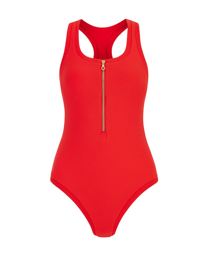 Heidi Klein - UK Store - Red Racerback Swimsuit