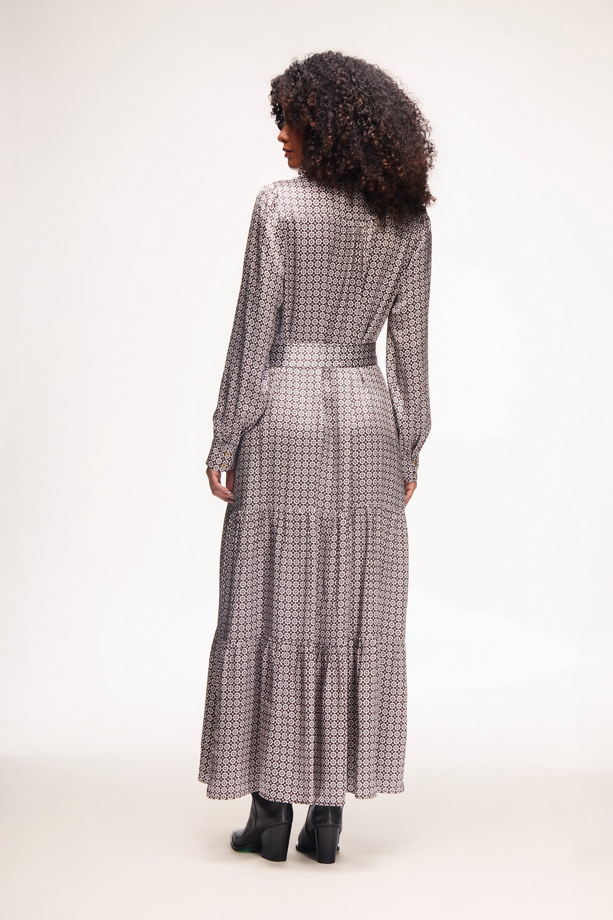 Essaouira Silk Maxi Shirt Dress