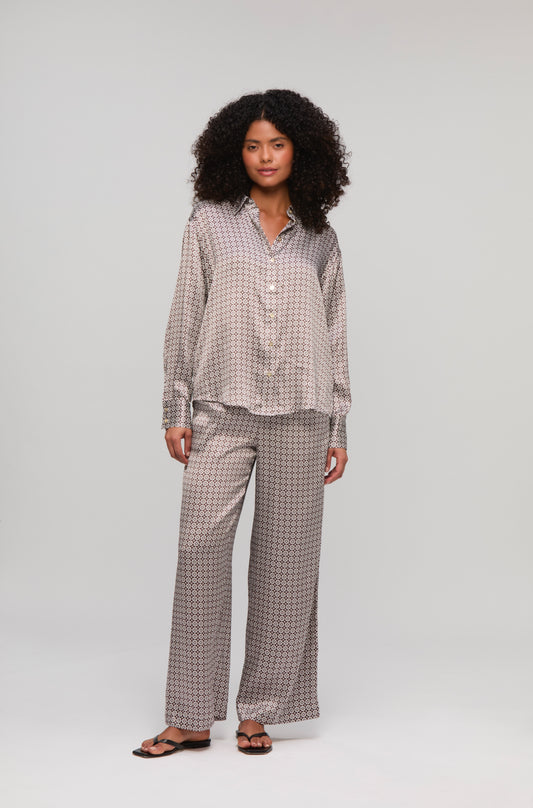 Essaouira Silk Shirt & Trousers Co Ord