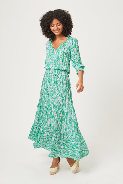 Heidi Klein - UK Store - Belle Mare Smocked Waist Maxi Dress