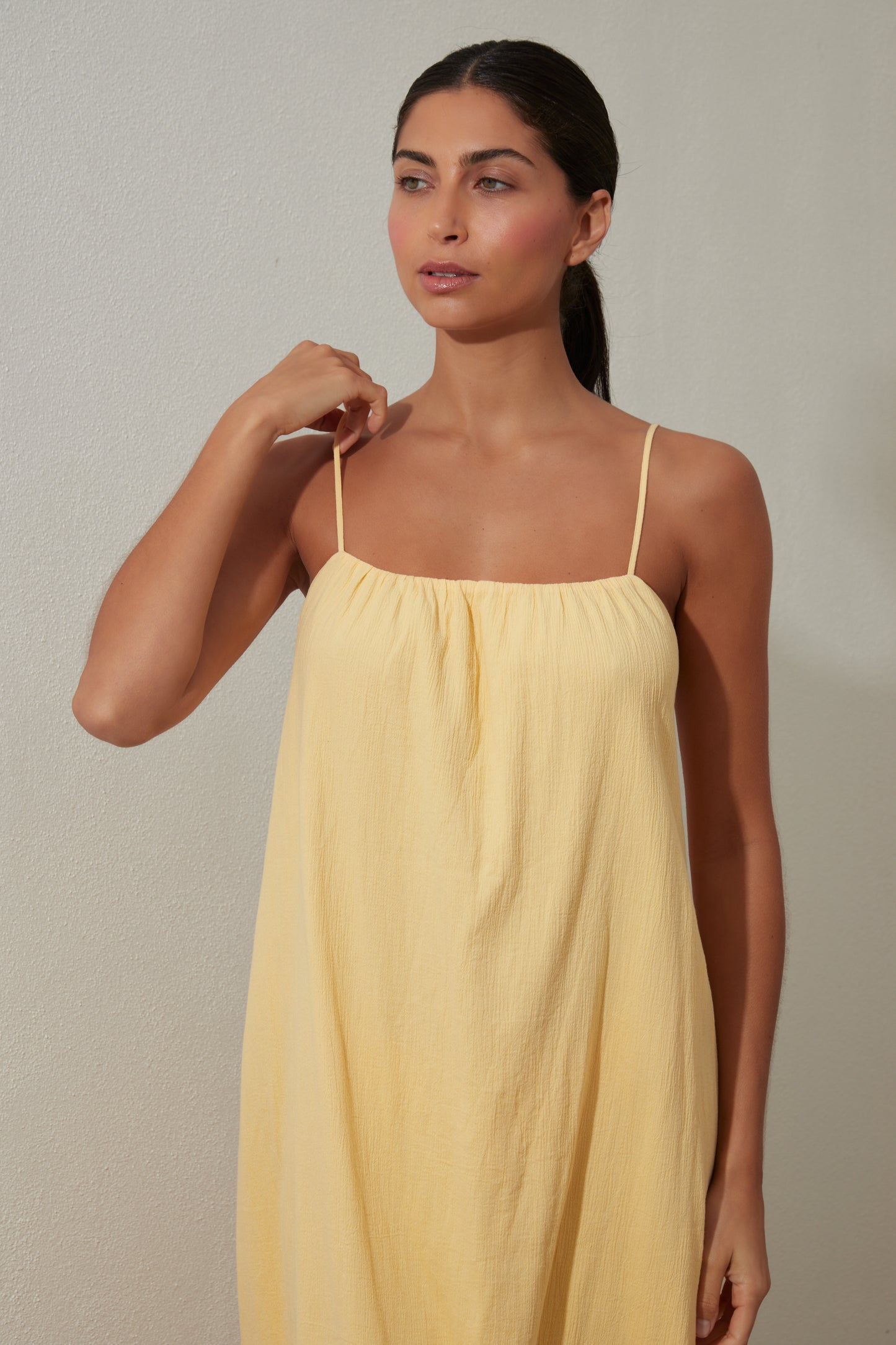 Summer Yellow Midi Dress