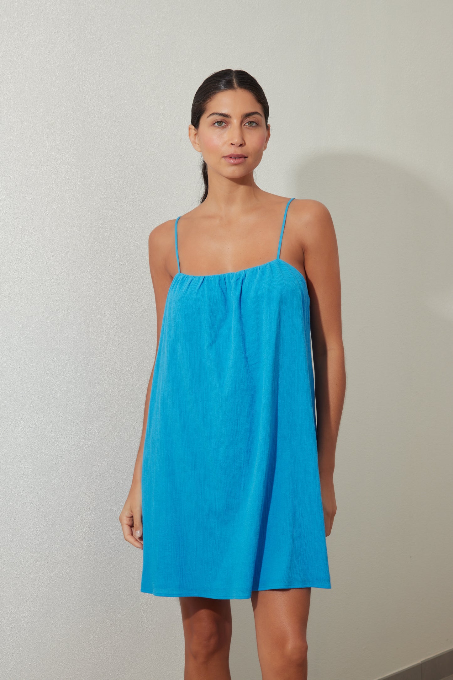 Azure Blue Mini Dress