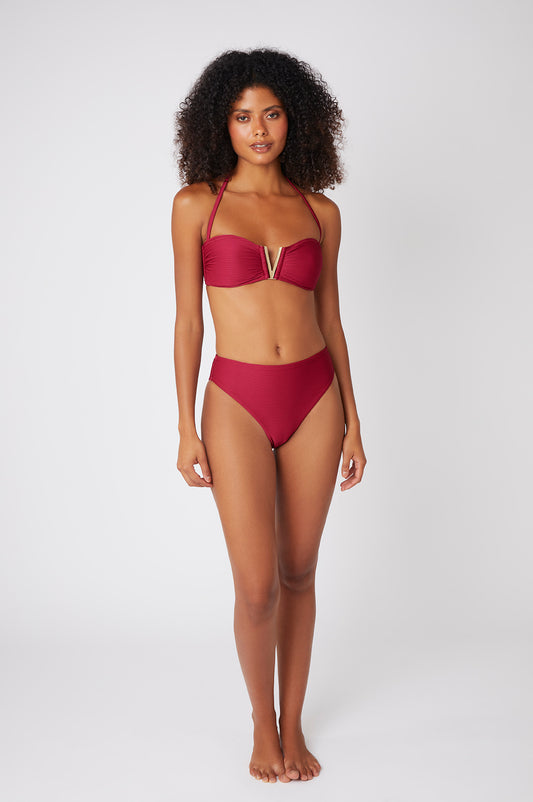 Cassis V-Bar Bandeau Bikini