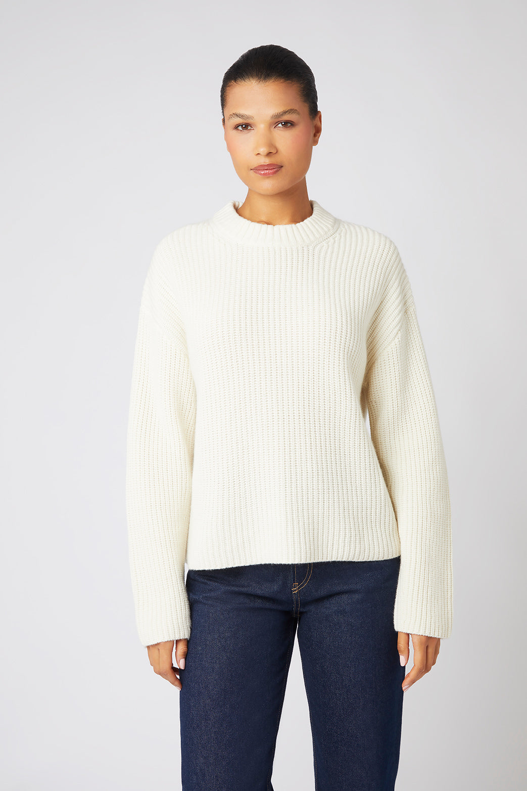 Cream St Anton Open Back Crew Neck Jumper