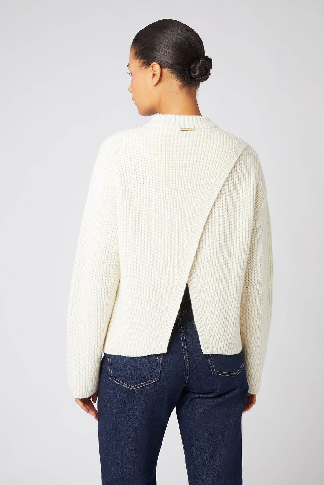Cream St Anton Open Back Crew Neck Jumper