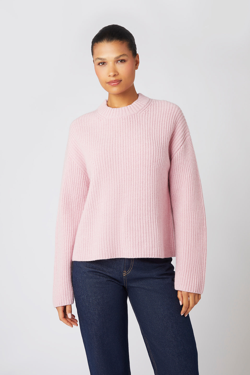 Pink St Anton Open Back Crew Neck Jumper