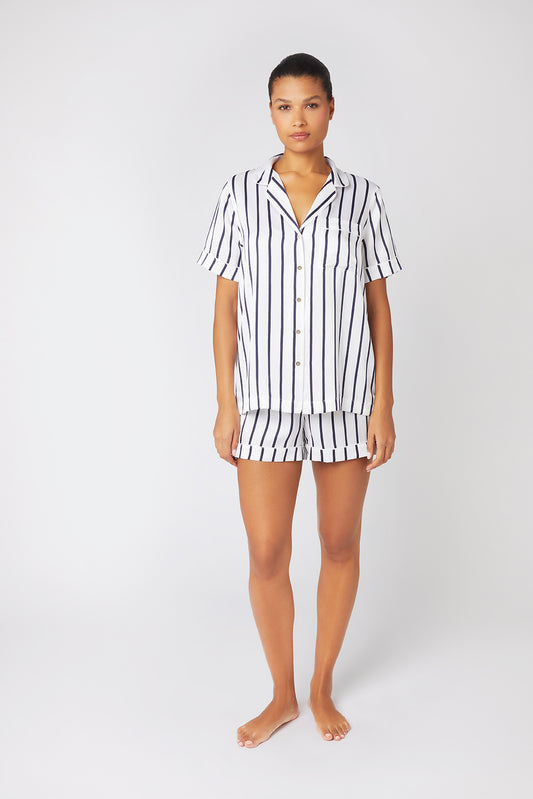 Lucca Short Sleeve Silk Pyjama set