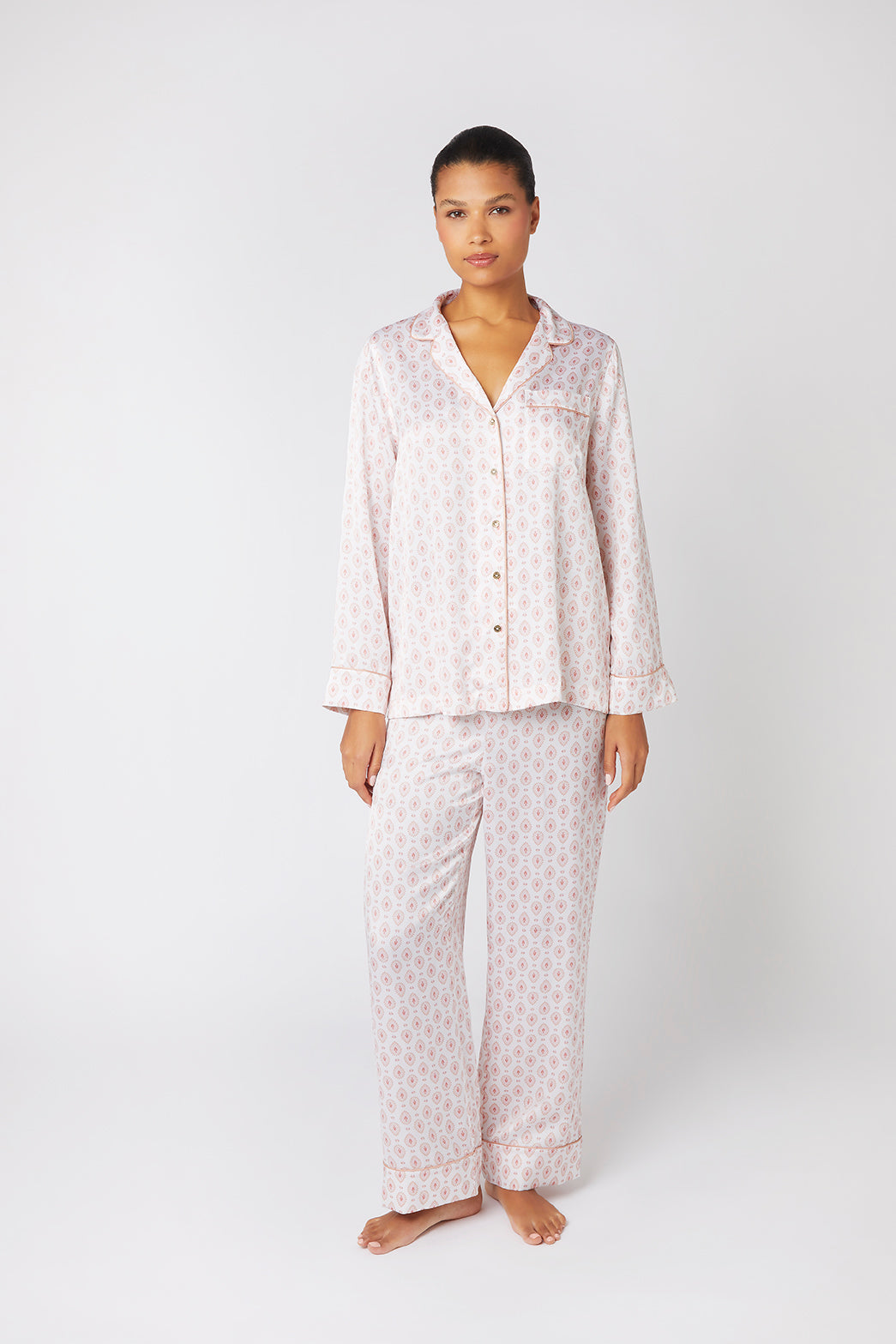 Venice Long Sleeve Silk Pyjama Set