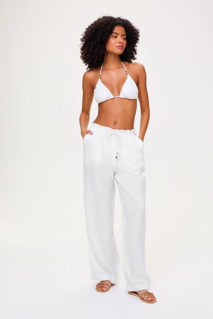 Heidi Klein - UK Store - White Bay Drawstring Trousers Set