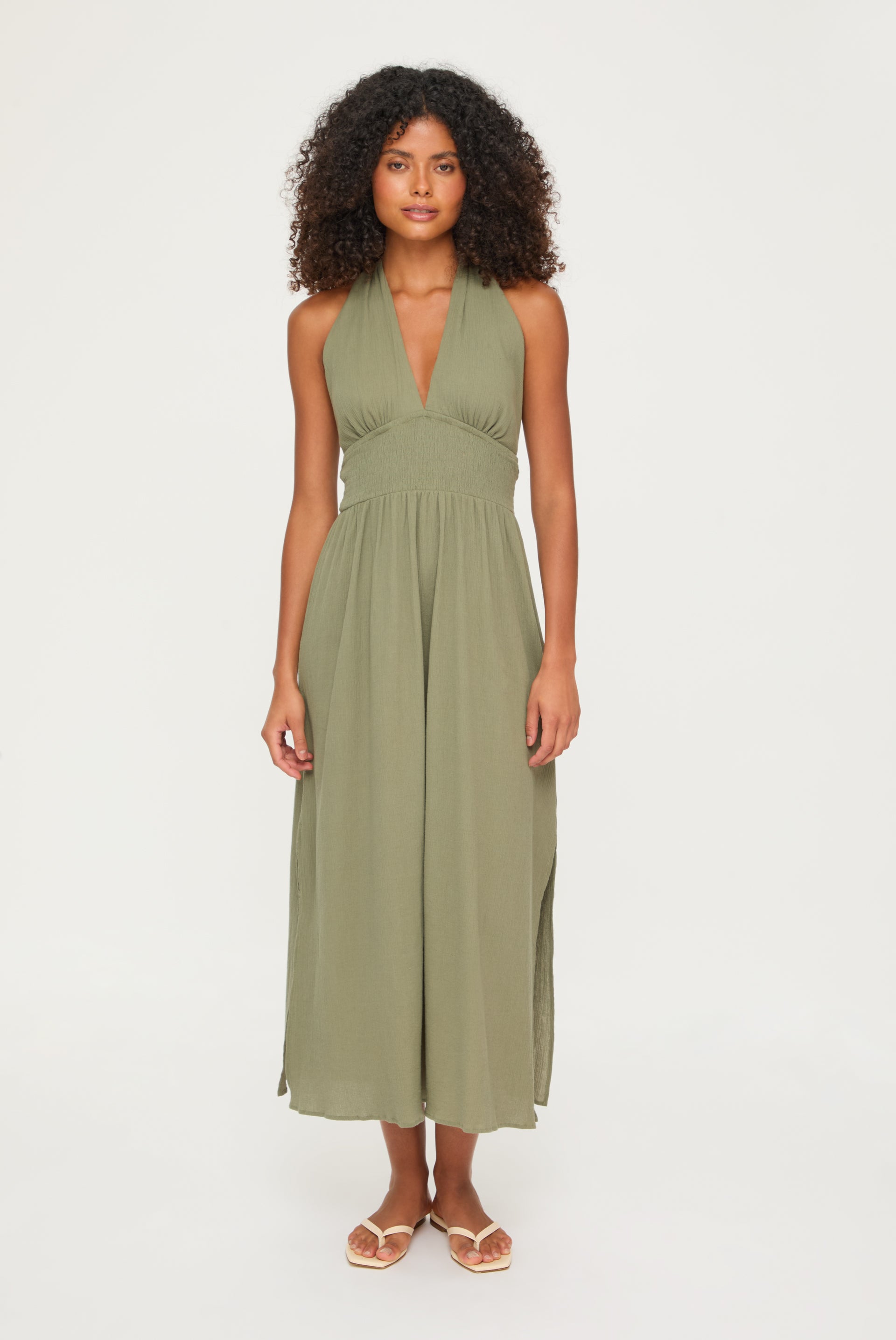 Arles Maxi Halterneck Dress – Heidi Klein